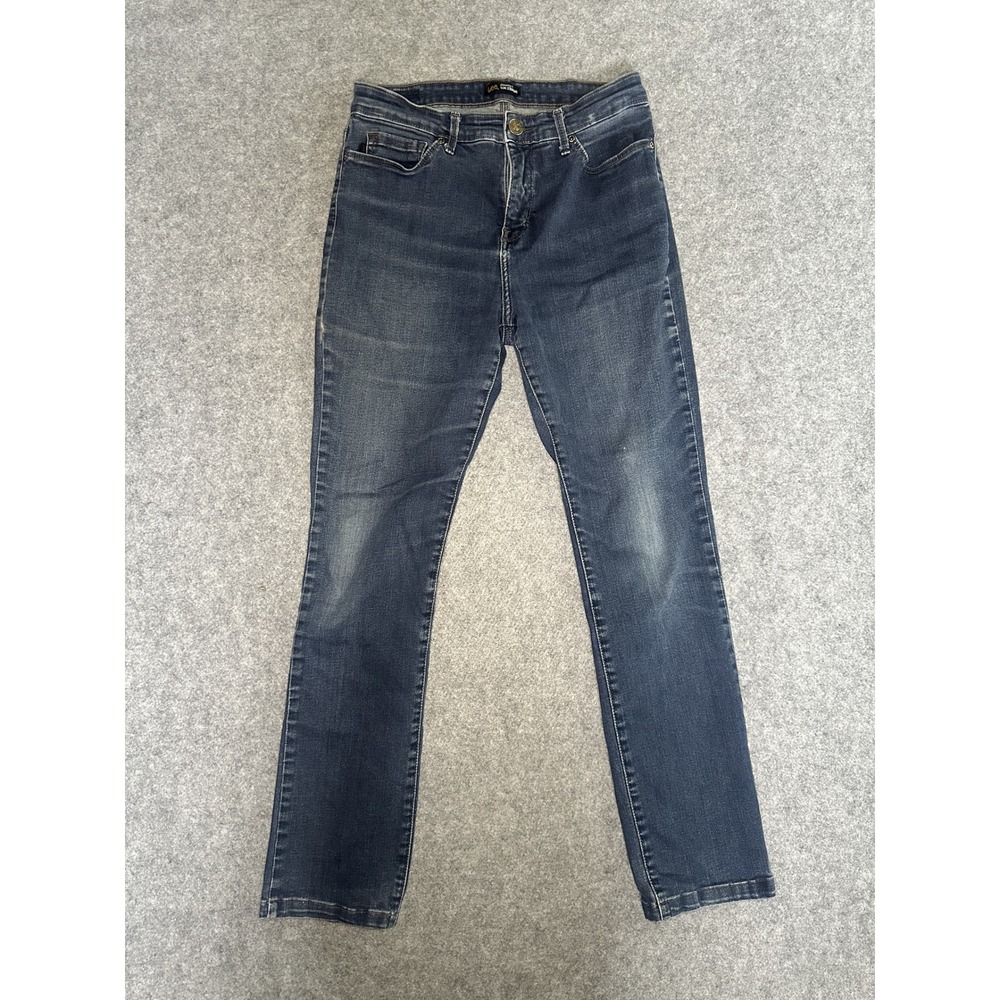 Lee Slimming Fit Slim Straight Jeans 8‎ Blue Denim Stretch Classic